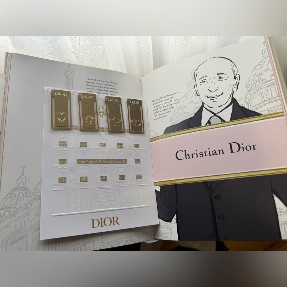 Christian Dior Gold Bookmark Set